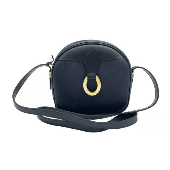 Christian Dior Besace Trotter Pattern PVC Navy Shoulder Bag - Picture 1 of 14